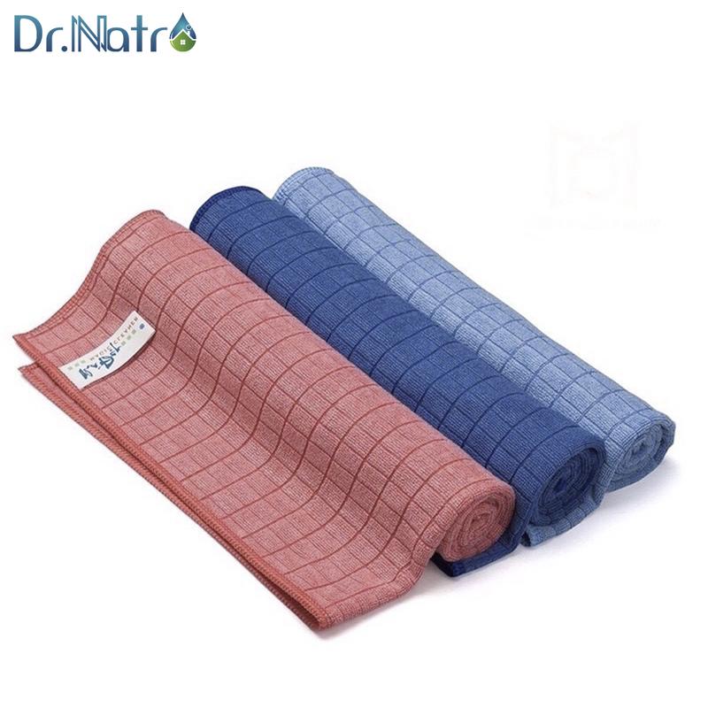  Khăn lau kẻ vuông vải mịn đa năng size 30x30 NDF Len Làm Sạch DR NATRO HABELA HOME 
