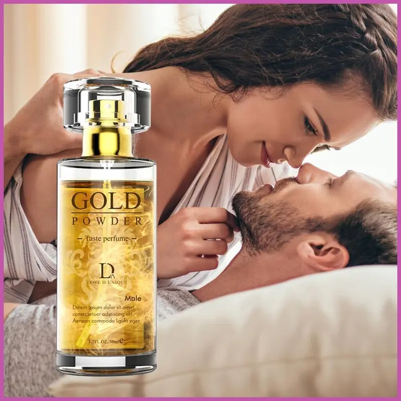 Perfume Pheromone Glitter Gold Powder 50ml untuk Wanita dan Lelaki
