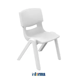 Informa Yaris Kursi Anak - Abu-Abu Tempat Duduk Anak Kids Chair Bangku Sandaran Plastik Kecil Kursi Balita Tempat Main