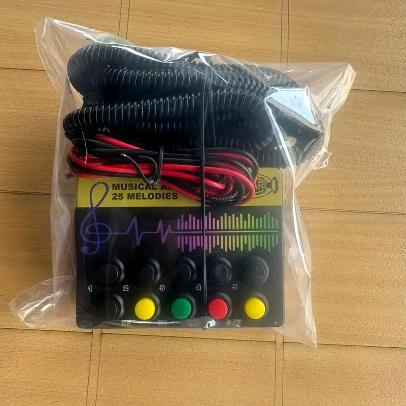MODUL klakson telolet 3 corong dengan 25 nada, 12V-24V, ada nada lagu piala dunia. 0