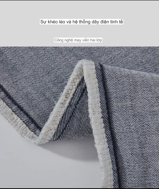 Quần jeans bầu ống loe dáng dài co dãn thoải mái cho mẹ bầu suốt thai kỳ Váy Bầu Đầm Bầu Kem Voi 7