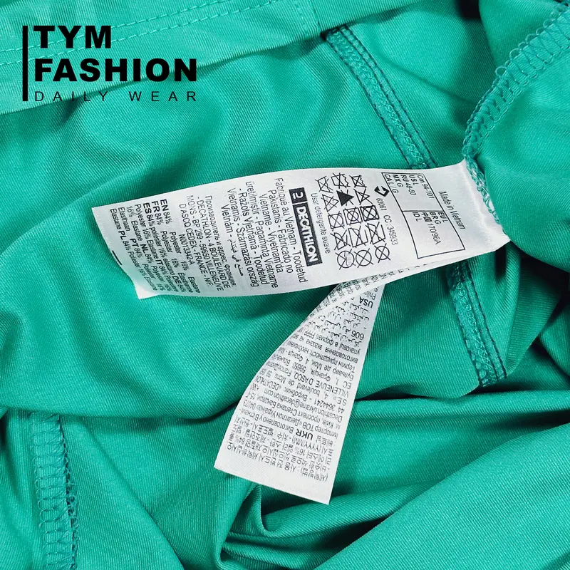 Áo thun thể thao Nữ tập Gym Yoga Pilates TYM FFTS003 Cổ tròn Tay ngắn - Vải Polyester 4C co dãn 8