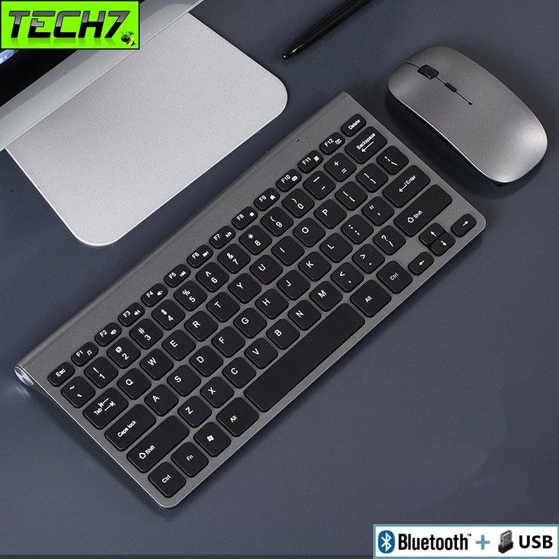 Bàn phím không dây mini W201S - đa kết nối bluetooth 5.0 + 3.0 + Usb wireless 2.4G