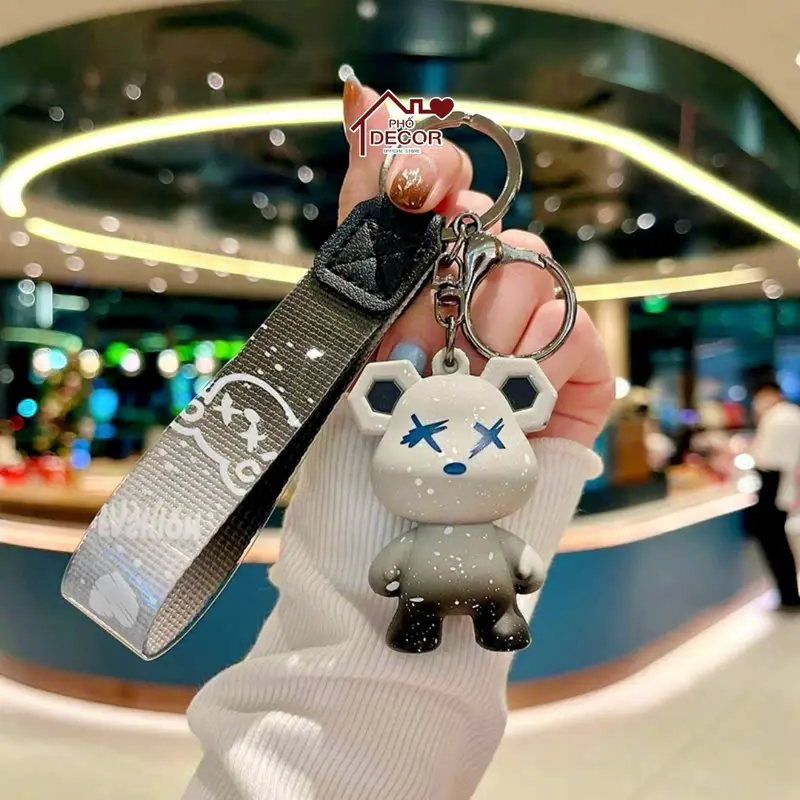 Móc Khoá Gấu BearBrick - Móc Treo Túi Cặp - Móc Treo Chìa Khoá Mẫu 2 7