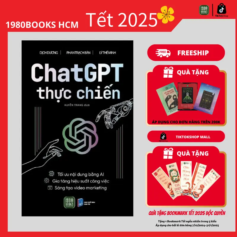 SÁCH Chat GPT Thực Chiến -TÁC GIẢ: Dịch Dương – Phan Trách Bân – Lý Thế Minh [TTAM] 1