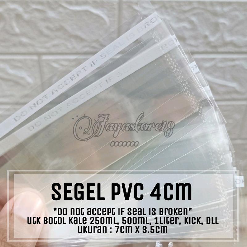 1PACK SEGEL PLASTIK PVC murah  tulisan DO NOT ACCEPT IF SEAL BROKEN BOTOL diameter 3.7cm 4cm 4.5cm murah untuk BOTOL cantik 350ML KALE 250ML 500ML 1LITER SEGEL PLASTIK PVC Jayastore18 4