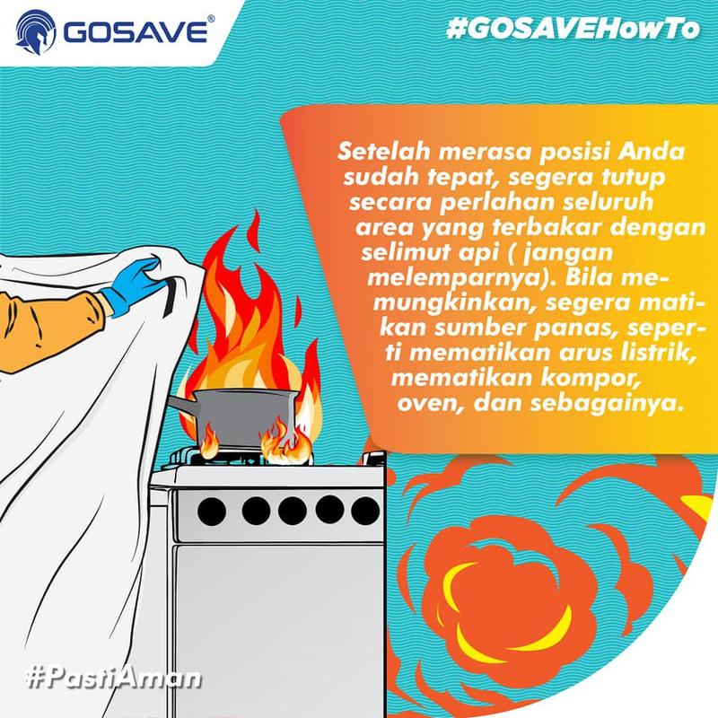 SELIMUT API - FIRE BLANKET - WELDING BLANKET GOSAVE 1,8 M X 1,8 M 5