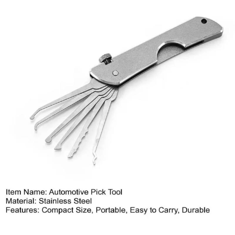 New Stainless Steel Lock Picking Set Versatile Rust-resistant Hooks Remover Kit Mini Easy Use Door Open Keys Home Gadgets 4