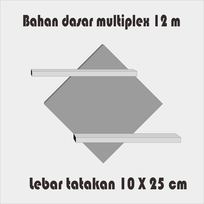 Product Introduction of Hiasan Dinding, Rak Dinding Bunga Minimalis Model Diagonal 2