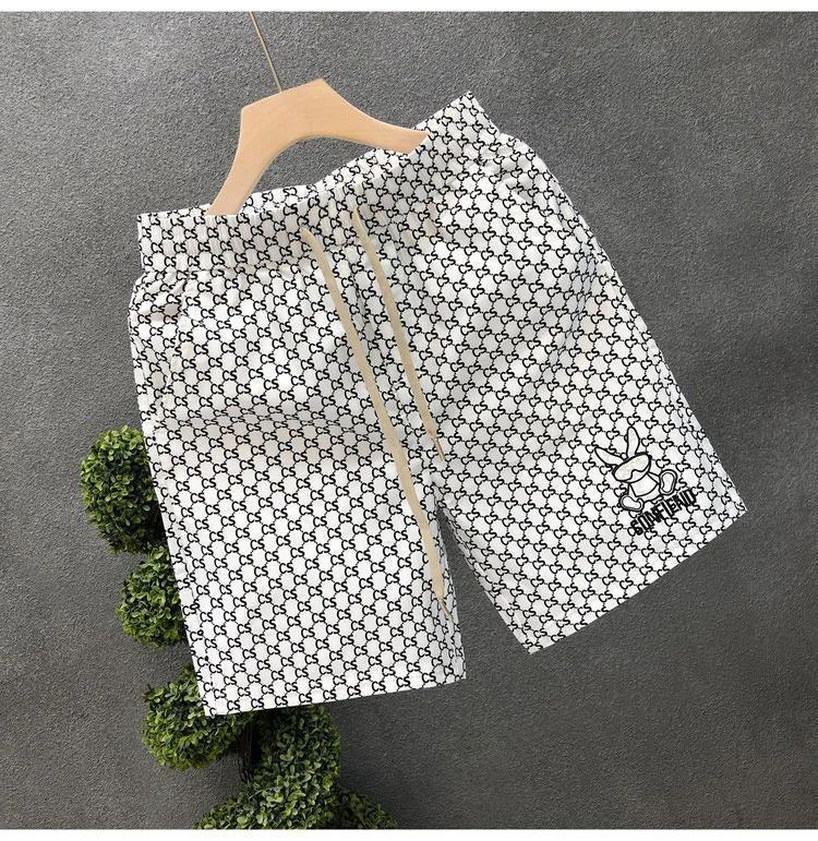 Product Introduction of Quần Đùi In Chữ, Chất Lượng Cao, Dành Cho Nam Giới, Quần Dài Đến Đầu Gối Mỏng Mùa Hè, Hàng Châu Âu Cao Cấp, Quần Giữa, Hàng Mới Về 2025 Menswear Pants 7