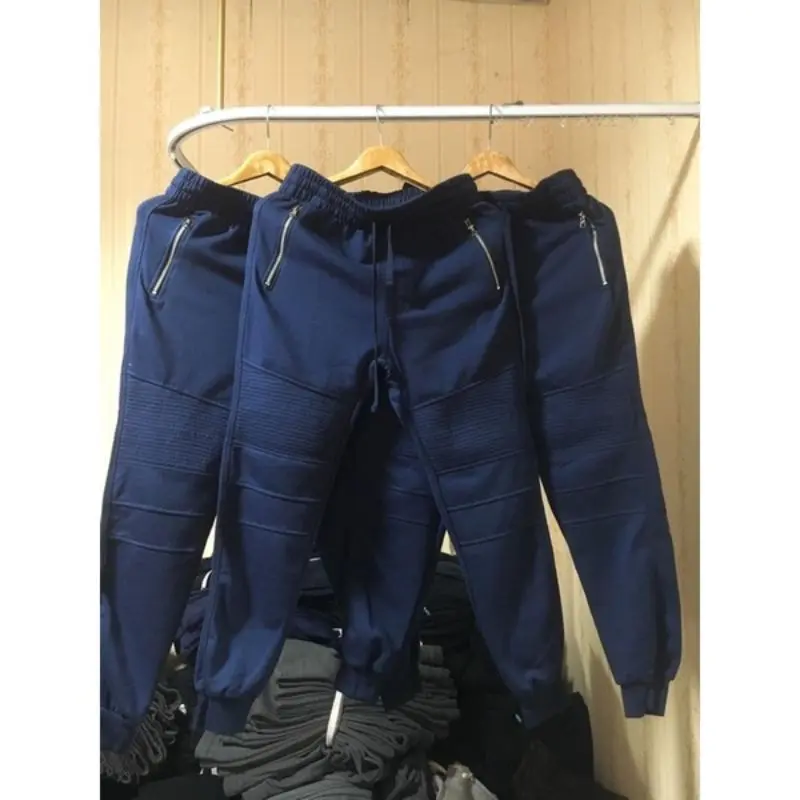 Quần Cotton, 130, Dày, Mềm Mại Và Thoải Mái, 2 Túi Bên Hông, Có Khóa Kéo Nam Menswear Kem Pants