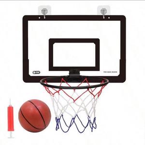 注目 壁掛け式バスケットボールhoop ボール ポンプ アクセサリー付きバックボード 1セット ミニバスケットボールhoop バスケットボール用シュート練習おもちゃ 室内用バスケットボールゲーム 人気商品