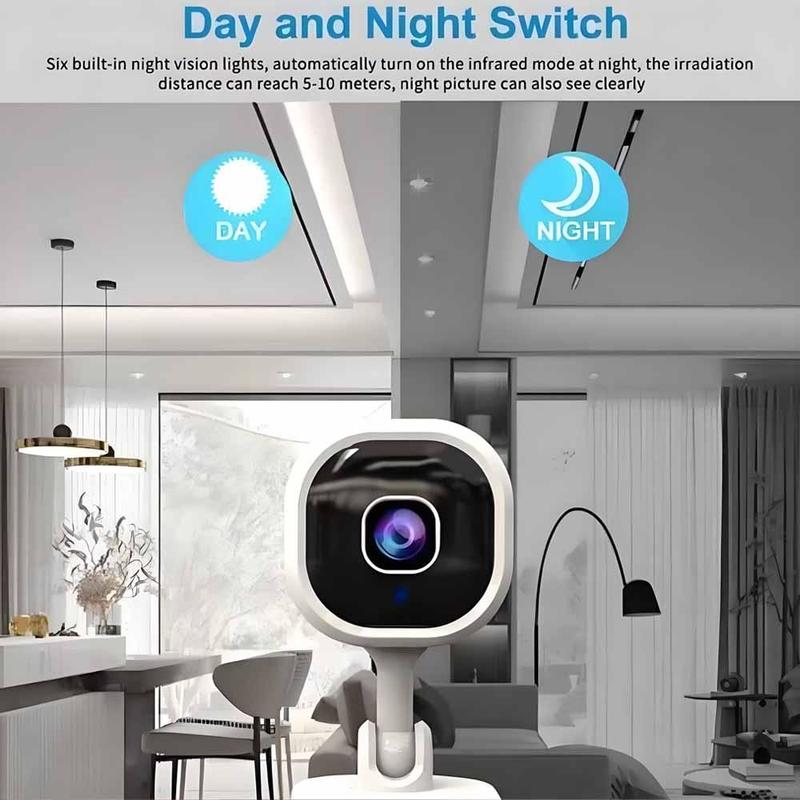 Product Introduction of Wireless Security Camera, USB Powered 1080P WiFi Network Monitoring Camera, Indoor Camera with Mobile APP Control, Pet Camera with Infrared Night Vision 7