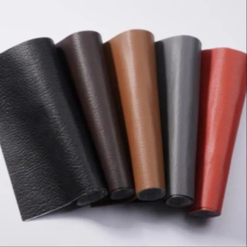 Self Adhesive Faux Leather Textured Fabric, 1 Count Multi-purpose Decorative Faux Leather Tape, DIY Repair Patch for Sofa, Car Seat, Furniture, Handbag, Jacket 2