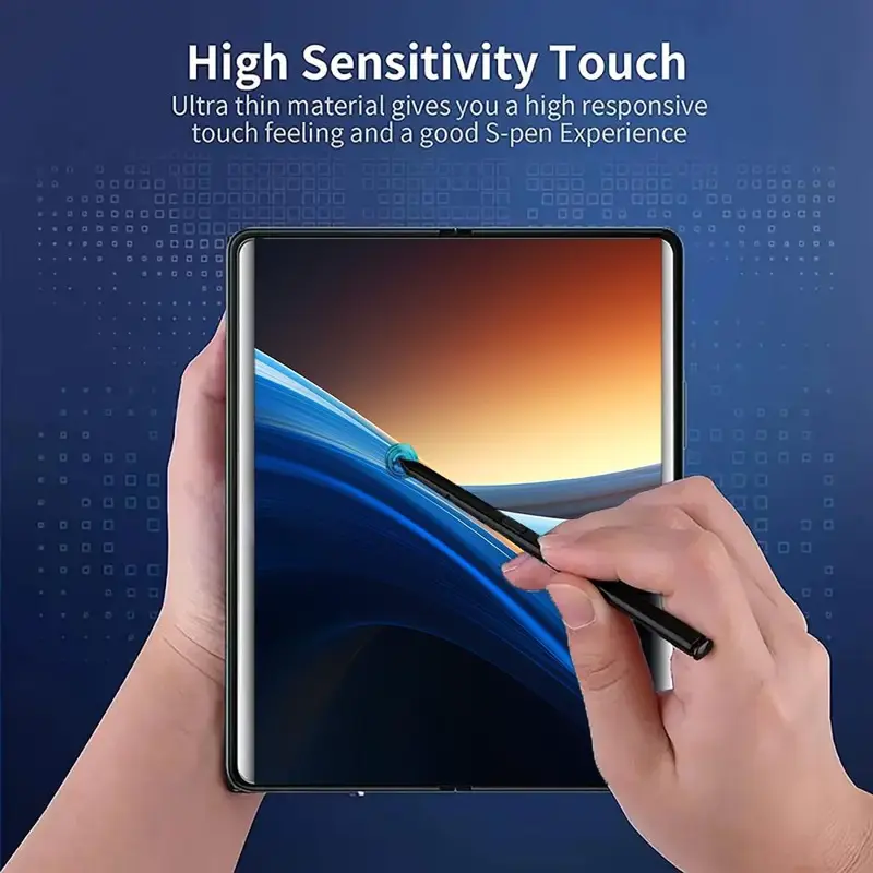 GIROUETTE GIROUETTE HD Flexible Hydrogel Film, 3 Counts Anti-scratch Phone Screen Protector, Bubble-free Installation Phone Screen Protective Film for Galaxy Z Fold 3/4/5/6, Cases 2