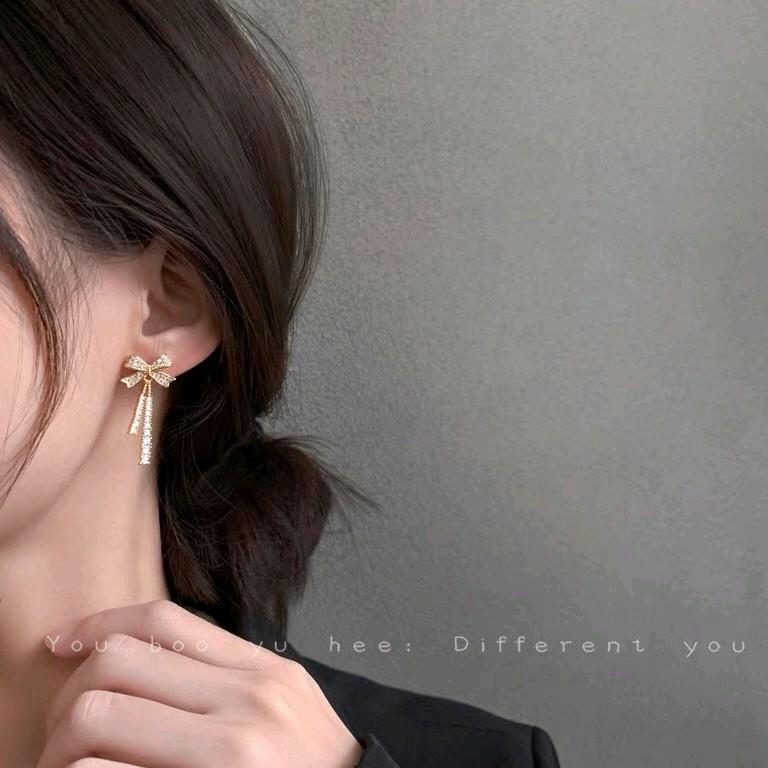Bông tai nơ xinh nữ thả dáng 4