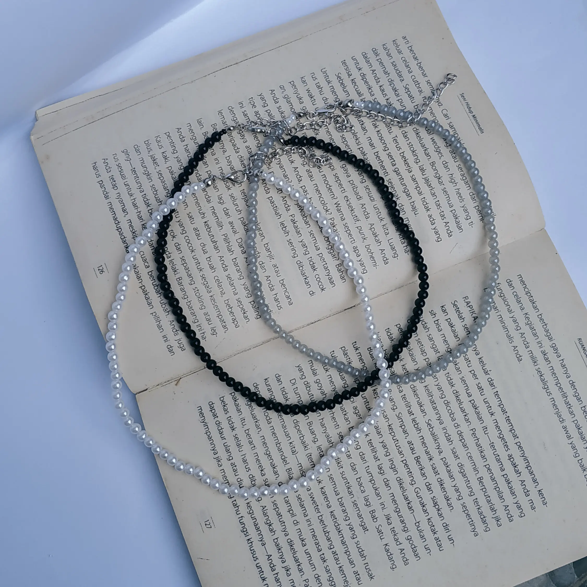 Kalung Mutiara Sintetis Manik