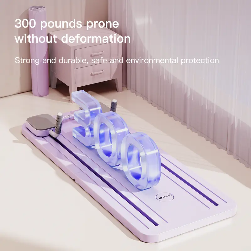 UMAY Multi-functional Ab Exercise Board, Home Pilates Reformer, Abs Workout Equipment for Abdominal & Core Strength Training, Exercise Board for Home Gym Fitness，Foldable, lightweight and efficient 4