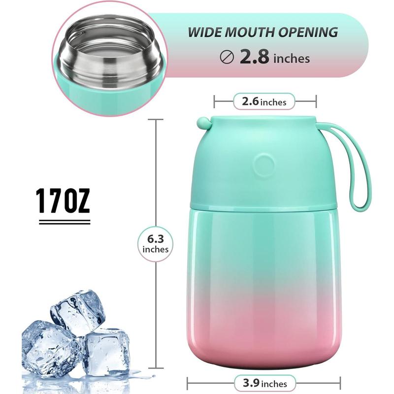 Little Surprise Box Cream & Red Moo Insulated Thermos Bottle – 600ml
