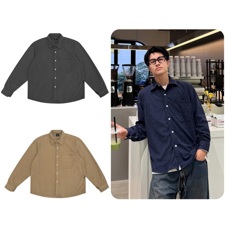 Áo sơ mi nhung tăm Eren Odin Club Áo sơ mi dài tay thời trang nam nữ unisex