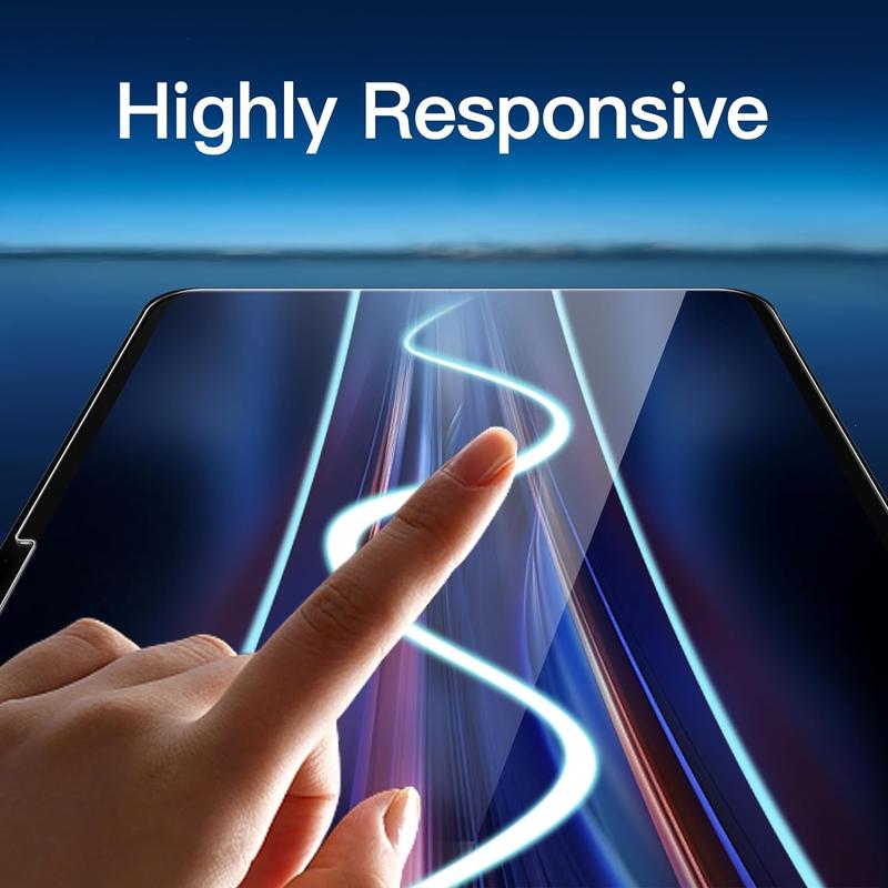 Product Introduction of Tempered Glass Screen Protector, Anti-scratch Tablet Screen Protector, Tablet & Computer Accessories Compatible with iPad Air 11 Inch 6 Generation & iPad Pro 11 Inch 2024 5th Generation 6