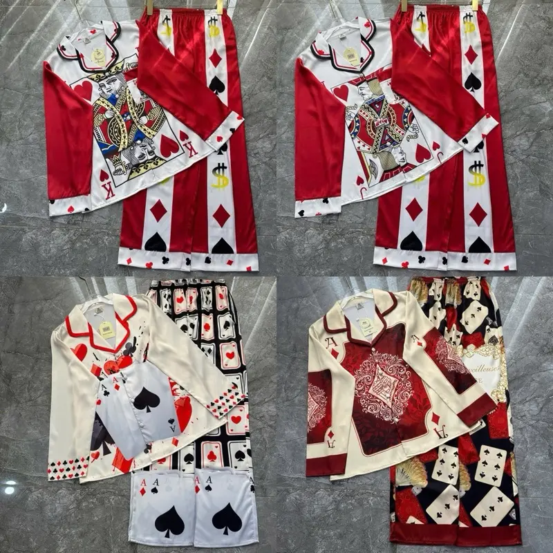 Đồ Bộ Lụa Latin 2ce , Pijama Nữ Mặc Nhà  ( FS 40-60kg)  Kem Women Áo Nữ Voi Sen callia  pijama đồ  ngủ pijama  phối Tim Quần Ngủ Nhung