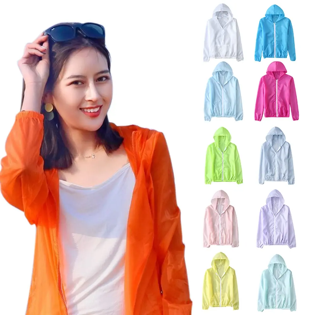 Áo Khoác Chống Nắng, Nhanh Khô, Thoáng Khí, Nhẹ, Dành Cho Phụ Nữ Và Nam Giới, Thích Hợp Để Chạy, Cắm Trại, Đi Bộ Đường Dài Và Đi Du Lịch, Chống Tia Cực Tím, Áo Khoác Mỏng