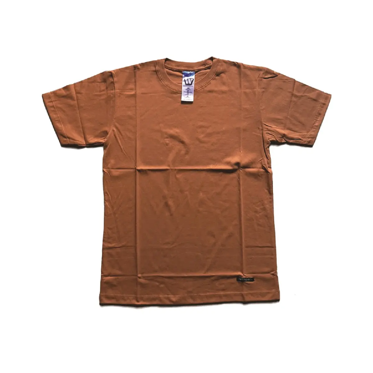 Kaos Polos Brown Lengan Pendek