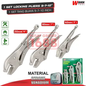 Tang Buaya Tang Jepit Satu Set Ukuran 5 7 10 inch 5" 7" 10"
