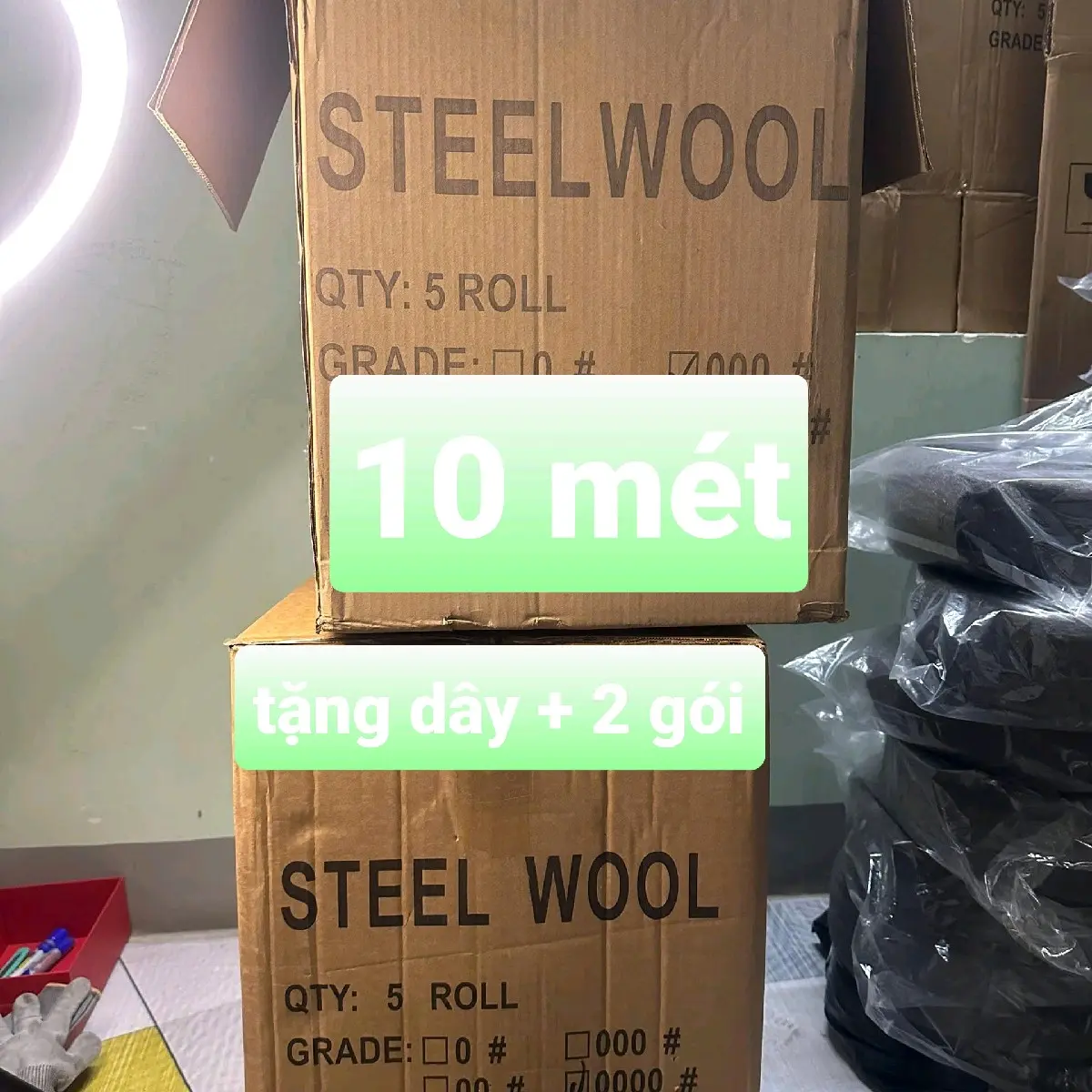 combo 10 mét steel  wool dùng làm sạch bề mặt gỗ và nhựa choiiiiiitretttttttt