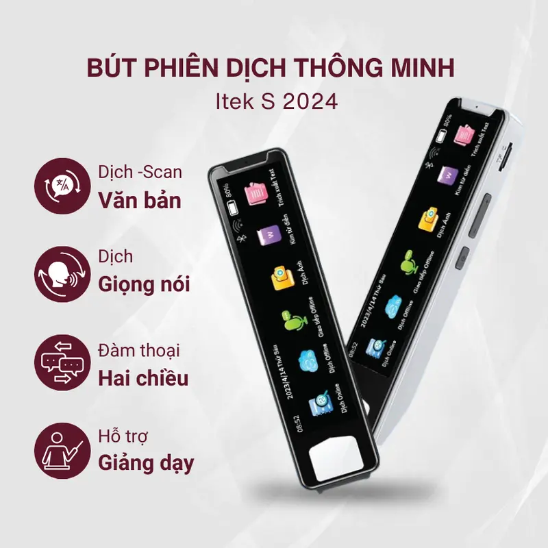 Bút Phiên Dịch Thông Minh Itek S 2024 Sử Dụng Được Offline Máy phiên dịch Đa Ngôn Ngữ Ra Tiếng Việt 0
