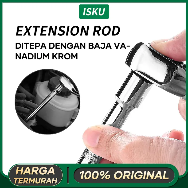 ISKU Extension Bar 10" Murah Pemanjang Kunci Sok 250mm Panjang Sambungan Sok 0