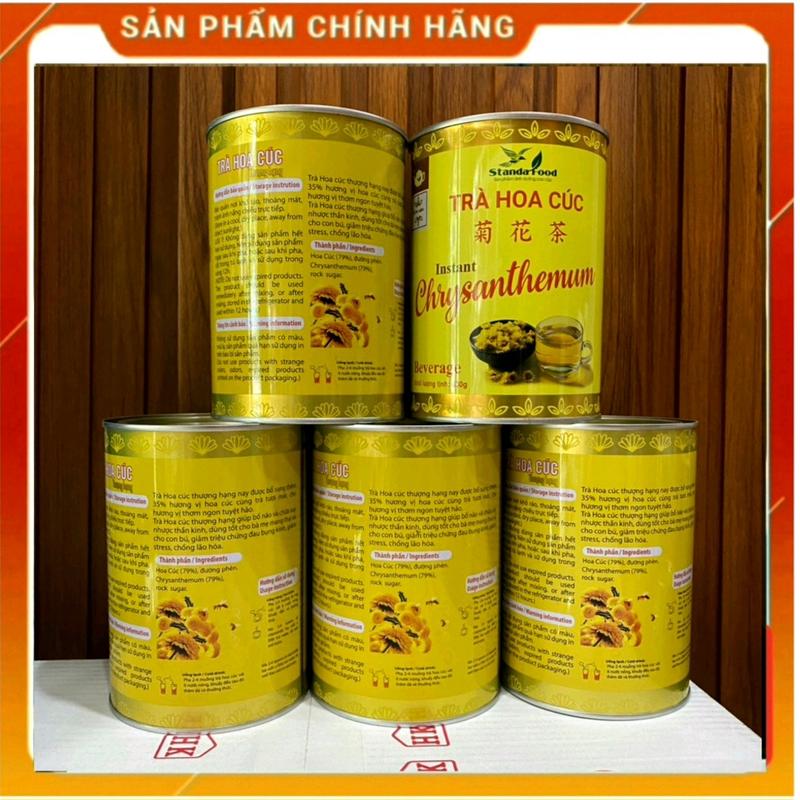 COMBO 3 TRÀ HOA CÚC LOẠI 1  60% STANDA FOOD LON 400G ( KÈM 1 GÓI CỐM LỢI SỮA ) - LỢI SỮA NHANH CHO MẸ BẦU TRƯỚC VÀ SAU SINH .