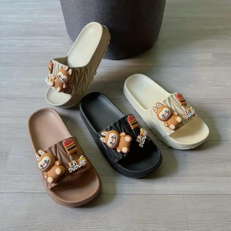 Dép bánh mì 3 phân gắn hình labubu LAIKA ( Đi tăng size )DéP 0