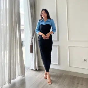 HERFIT dress hansol tangan panjang