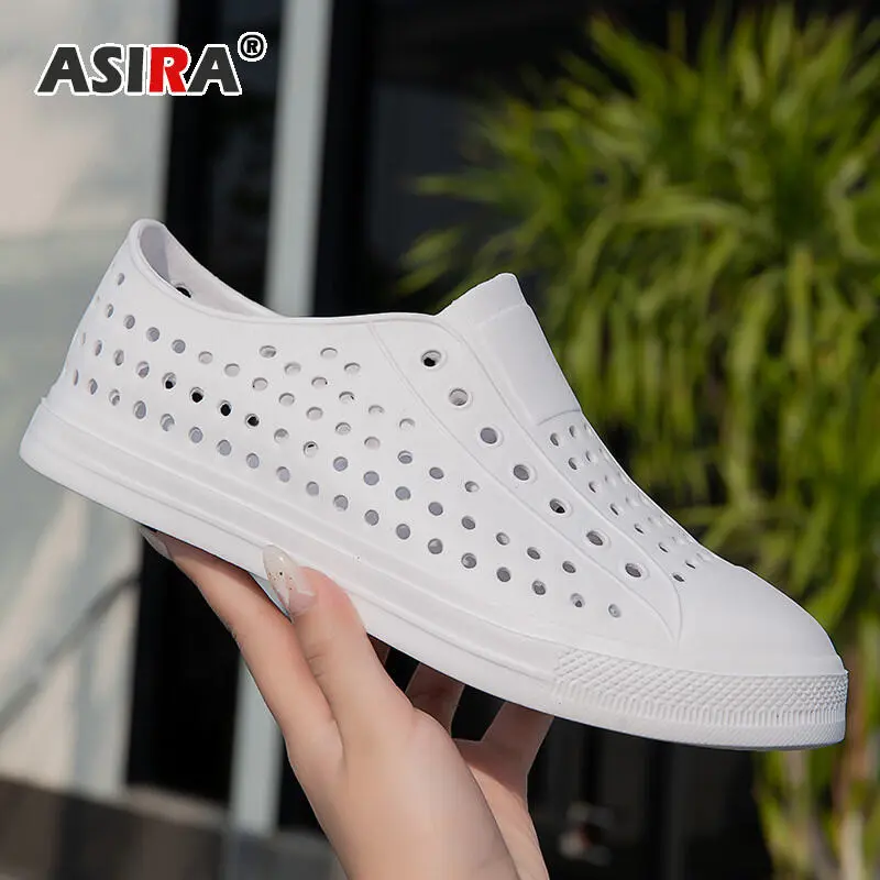 [COD] ASIRA พร้อมส่งรองเท้าคนหัวครัว รองเท้ายางแบบสวม ใส่ลุยน้ำ ได้ทั้งผู้ชายและผู้หญิง ขนาด 36-45 NT