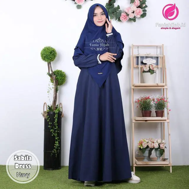 Gamis Katun Gamis Polos Muslimah Remaja Terbaru Lengan Renda • simpel