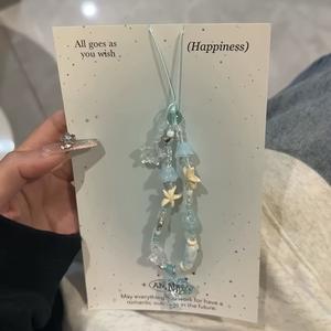 Cadena para celular de delfín azul lindo