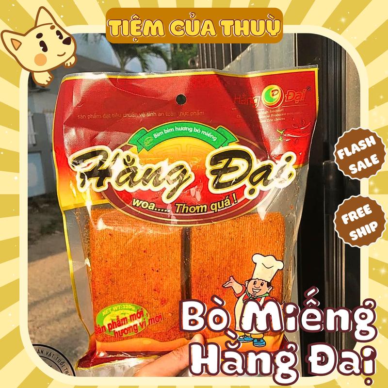 BimBim Hương Bò Miếng Snack Hằng Đại, Bò Miếng Hằng Đại, đồ ăn vặt Hằng Đại Gói To 40-50 Miếng
