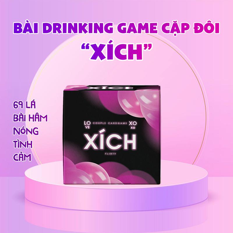 Bộ Bài Board game tình yêu XÍCH, Drinking game cho cặp đôi, trò chơi cho couple hẹn hòa 69 lá