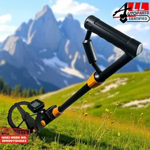 Pendeteksi Logam Metal Detector LCD Display Waterproof 7.4 Inch