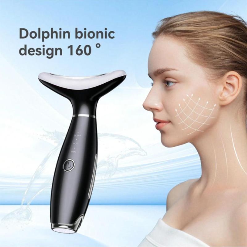 Portable Facial Massager, 3 Modes Face & Neck Massage Tool, Professional Facial Beauty Instrument for Women & Girls, Home Spa Massager 2