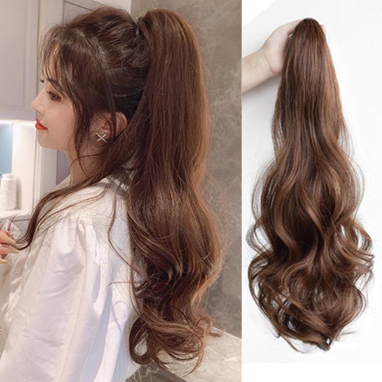 Product Introduction of Invisible Curly Wig Claw Clip Ponytail Hair Extension for Women 50CM 11