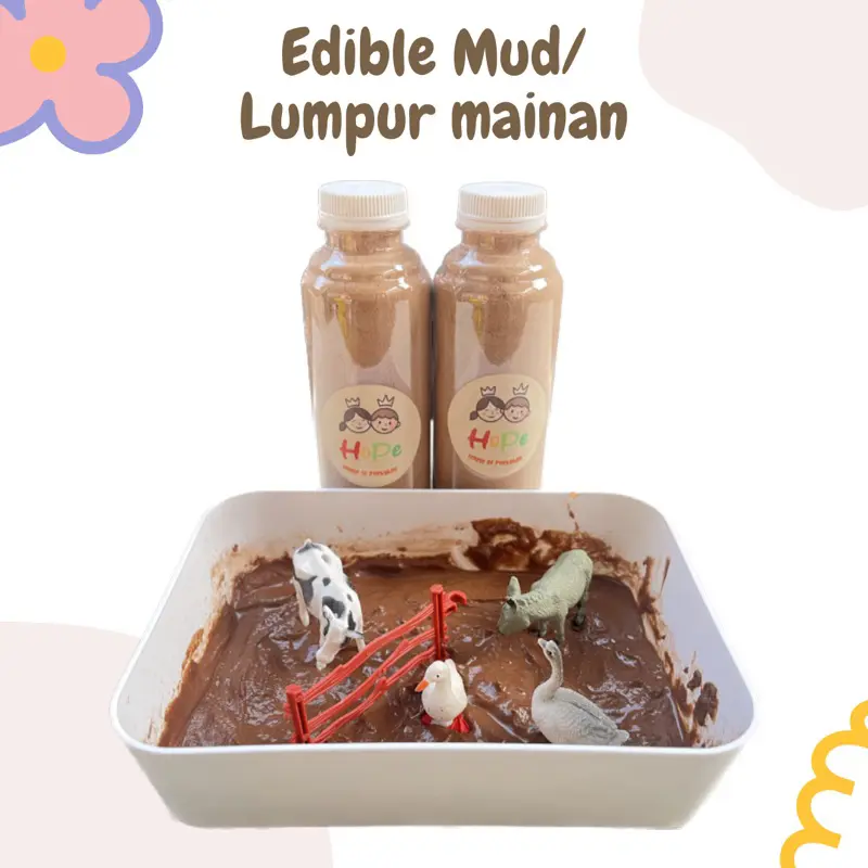 [MEGA SALE] SIAP COD - Edible Mud/ Lumpur Mainan/ Tanah Mainan/ Lumpur Anak-Anak/ Lumpur Sensory Play