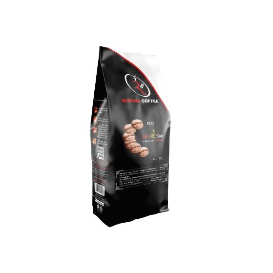 Cà Phê Hạt Culi Đặc Biệt - Pha Phin Gói 500gr ( Xay Sẵn) Mang Hương Vị Độc Đáo, Tinh Tế Có Hậu Vị, Có Chiều Sâu Thương Hiệu Rovina Coffee Cafe Bột 2