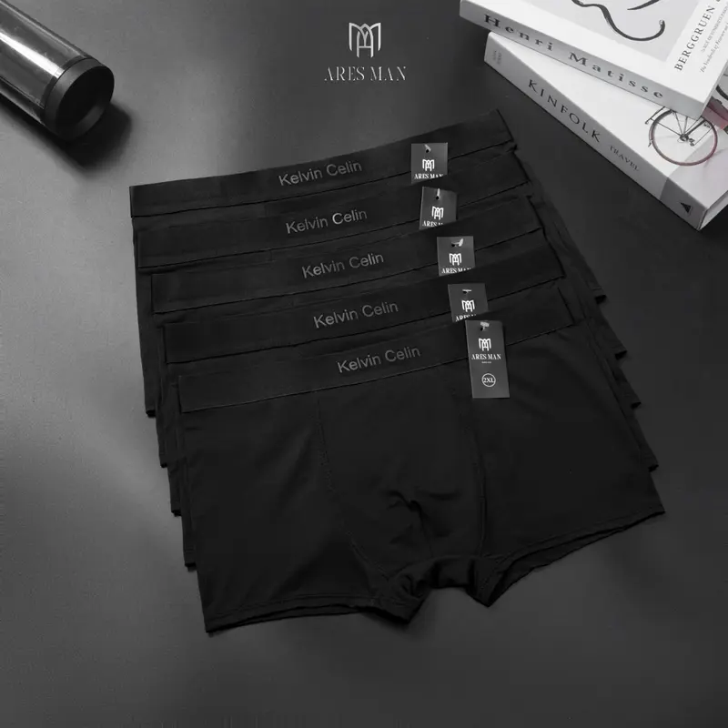 Combo 4 quần lót nam, quần boxer chất thun lạnh kháng khuẩn co giãn 4 chiều thấm hút mồ hôi - BX3 1