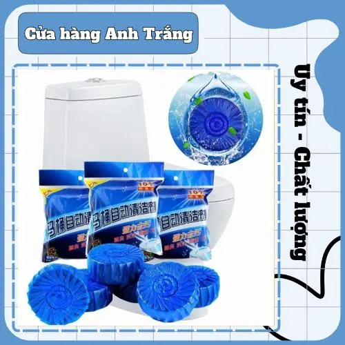 Viên xả bồn cầu, viên thả bồn cầu khử mùi, viên tẩy bồn cầu tẩy sạch ố vàng diệt khuẩn 10 viên