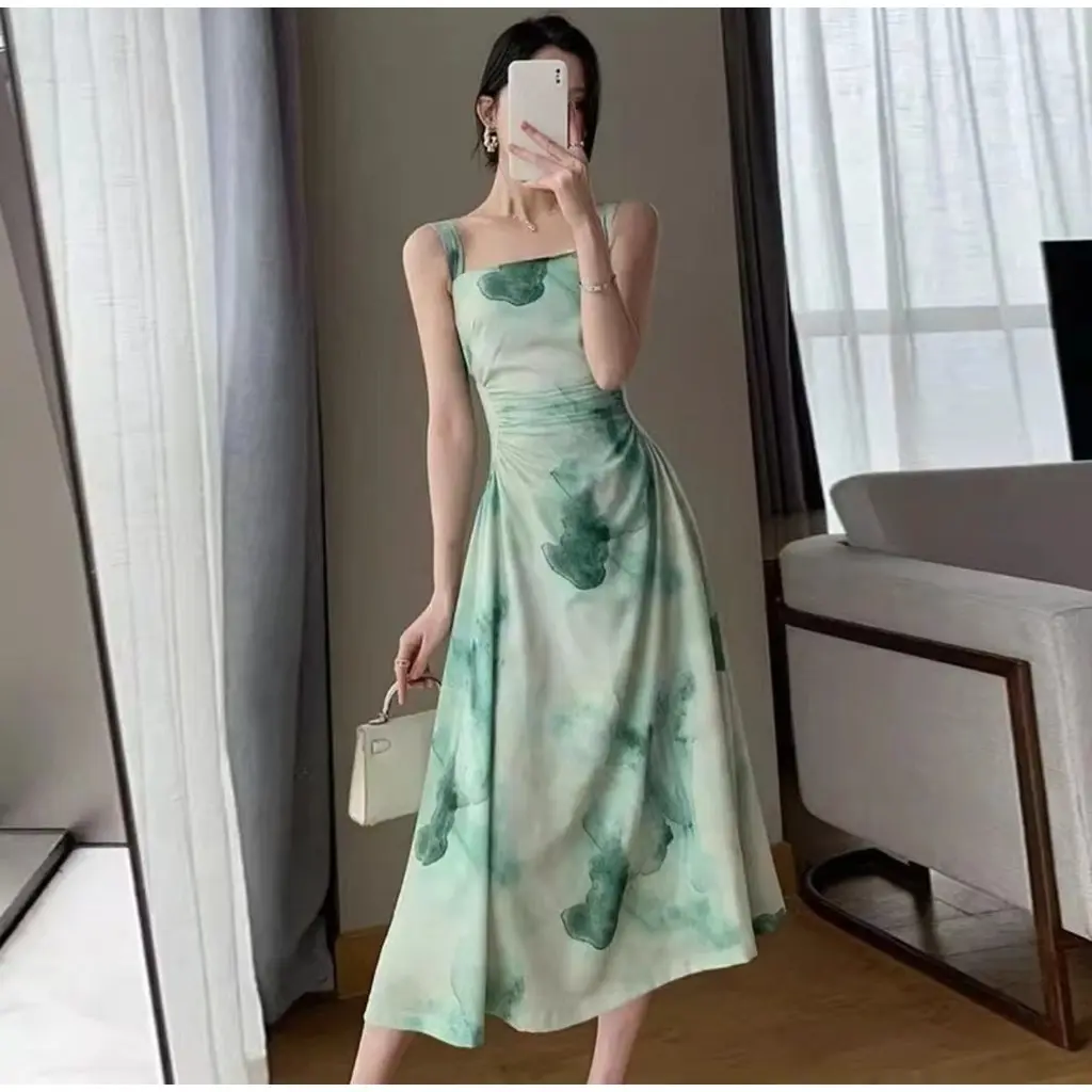 green emerald velvet dress DIAN IN SAGE GREEN – FuzanaM main image 1