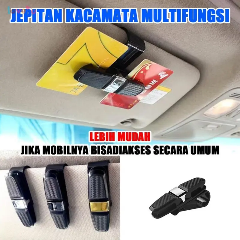 Klip Kacamata Mobil - Klip Kacamata Canggih, Perlengkapan Interior Mobil, Pelindung Matahari Mobil [Merek]. Melindungi kacamata dan memberikan kenyamanan saat mengemudi. 8
