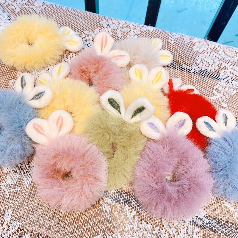Product Introduction of 【Jakert】Rabbit Ears Plush Hair Ring Girl Cute Hair Rope High Elastic Head Rope Hair Accessories 14